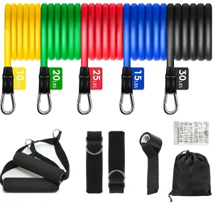 11PCS Resistance Bands Set – Portable Strength Training for Men