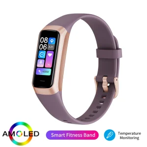 1.1” AMOLED Smart Watch – Health & Fitness Tracker | Heart Rate, Blood Oxygen & Sleep Monitor