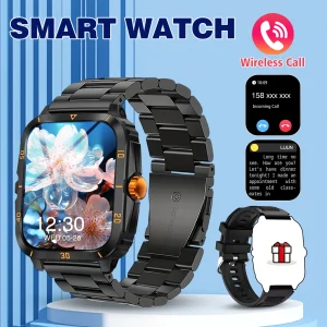 2.01” Smart Watch – Bluetooth Calling, Message Reminder, Sleep Monitor | Compatible with Android & iOS